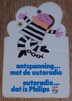 Vintage sticker Philips autoradio retro autocollant auto, Ophalen of Verzenden, Merk, Zo goed als nieuw