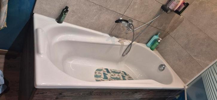 ALIBERT badkuip 1m80 bij 80 + wand + kraanset te koop, Doe-het-zelf en Bouw, Sanitair, Gebruikt, Bad, Ophalen