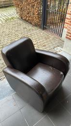 GRATIS Imitatie lederen fauteuil, Ophalen, Gebruikt, Klassiek, 50 tot 75 cm