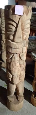 Tiki 150 cm en bois de cocotier, Antiquités & Art, Art | Sculptures & Bois, Enlèvement ou Envoi