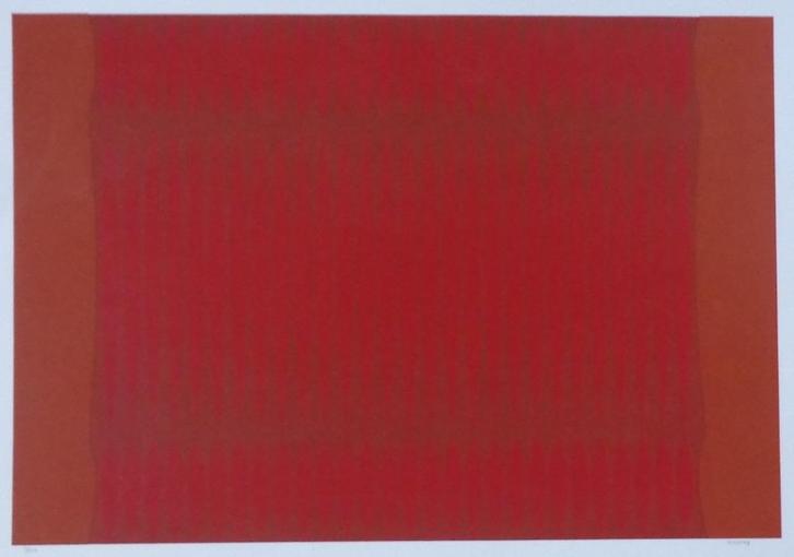 DORDEVIC MIODRAG / GEOMETRISCHE ABSTRACTIE ZEEFDRUK 70x100cm, Antiek en Kunst, Kunst | Litho's en Zeefdrukken, Ophalen of Verzenden