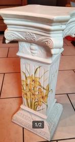 Belle petite colonne déco fleurs HT 60 CMS, Enlèvement, Utilisé