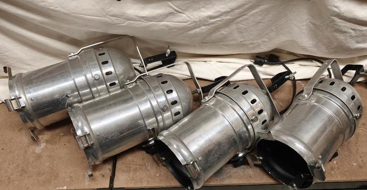Par 64 Parcan chrome 4 stuks, Muziek en Instrumenten, Licht en Laser, Gebruikt, Licht, Ophalen