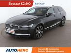 Volvo V90 2.0 T8 Plug-in Hybrid Inscription AWD (bj 2020), Auto's, Volvo, Automaat, 1969 cc, Leder, Bruin