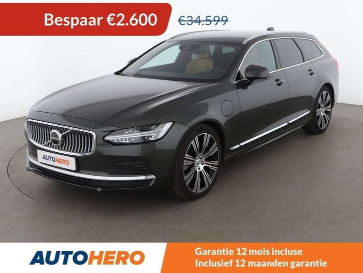 Volvo V90 2.0 T8 Plug-in Hybrid Inscription AWD (bj 2020), Auto's, Volvo, Te koop, V90, 4x4, ABS, Achteruitrijcamera, Adaptive Cruise Control