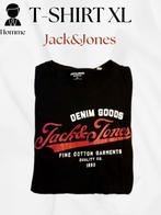 Jack & Jones zwart XL „Denim Goods 1990" T-shirt - 2e hands,, Kleding | Heren, T-shirts, Zwart, Maat 56/58 (XL), Ophalen of Verzenden