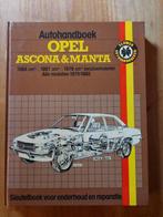 Autohandboek Opel Ascona en Manta 1975 - 1982, Autos : Divers, Modes d'emploi & Notices d'utilisation, Enlèvement