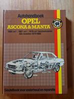 Autohandboek Opel Ascona en Manta 1975 - 1982, Autos : Divers, Enlèvement