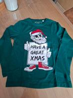 Tshirt lange mouw maat 134-140, christmas, Kinderen en Baby's, Kinderkleding | Maat 134, Ophalen
