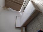 Chambre :lit 120/200 sommier+matelas+chevet état neuf, Immo, Appartementen en Studio's te huur