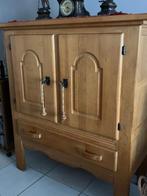 Eikenhouten (bar)kast, Ophalen, Zo goed als nieuw, 100 tot 150 cm
