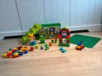 LEGO DUPLO set alles-in-één groene doos + grote bouwplaat, Comme neuf, Enlèvement