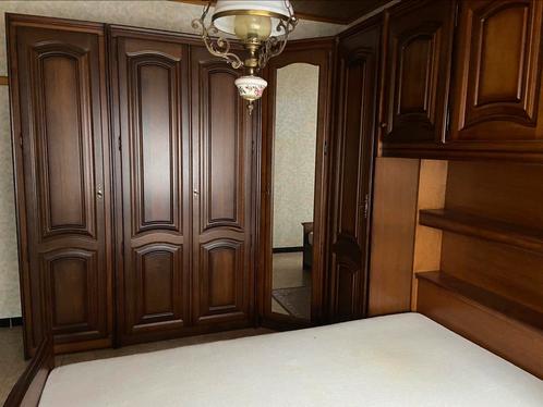 Slaapkamer in donkere eikenhout-look - zelf uit te breken, Huis en Inrichting, Slaapkamer | Complete slaapkamers, Gebruikt, Twijfelaar
