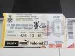 Ticket Uefa Club Brugge vs Brann Bergen 04/10/07, Utilisé, Enlèvement ou Envoi