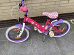 Disney Minnie  roze meisjesfiets 16 Inches, Ophalen, Gebruikt, 16 inch, Handrem