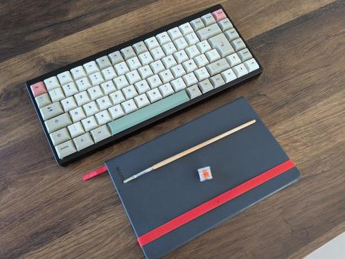 Custom Mechanisch Toetsenbord KBD75V2 Lubed Healio V2, Computers en Software, Toetsenborden, Zo goed als nieuw, Azerty, Bedraad