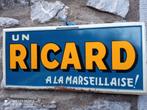 Ancienne tôle originale RICARD  signée De Andreis, Collections, Collections Autre, Plaque émaillée, Utilisé, Enlèvement ou Envoi