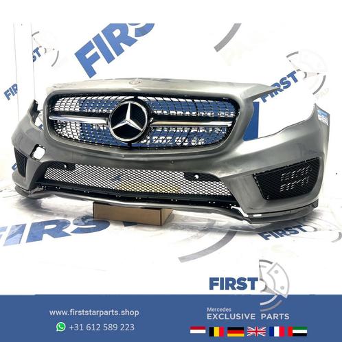 W156 BUMPER X156 GLA AMG VOORBUMPER ZWART WIT GRIJS PRE-FACE, Auto-onderdelen, Carrosserie, Bumper, Mercedes-Benz, Voor, Gebruikt