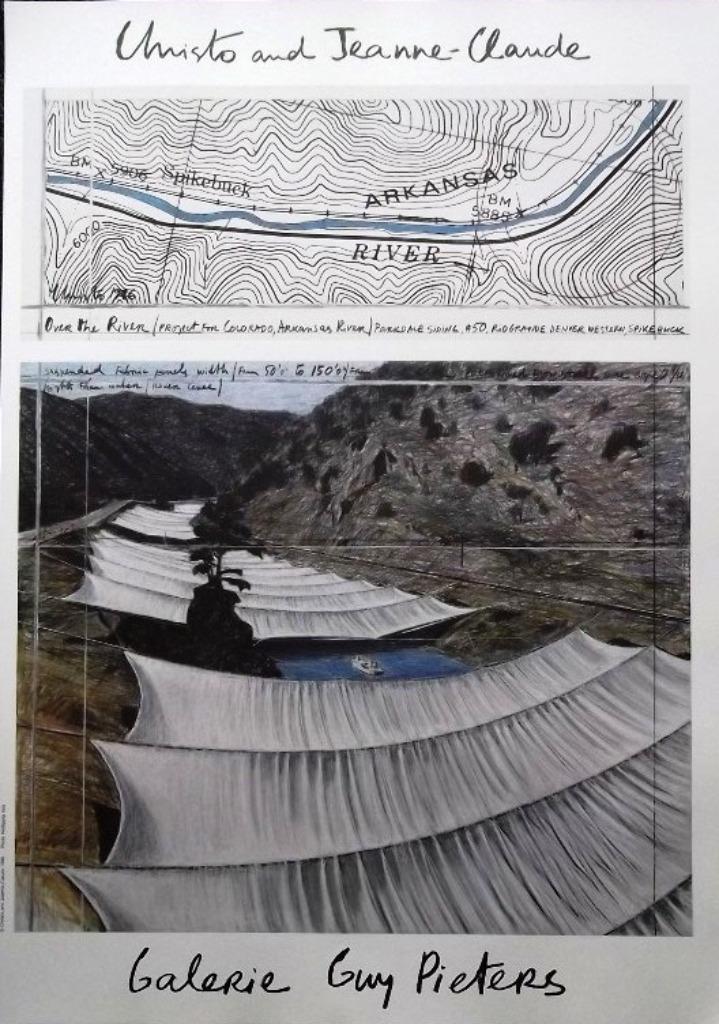 Christo, Over the River, Antiek en Kunst, Kunst | Litho's en Zeefdrukken, Ophalen of Verzenden