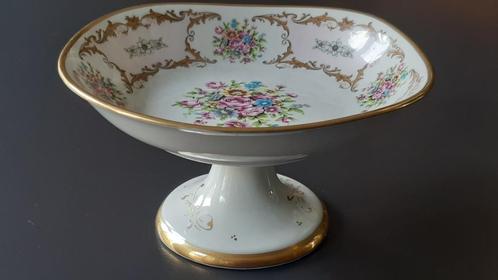 Présentoir à gâteaux vintage en porcelaine française. Fleurs, Antiquités & Art, Antiquités | Porcelaine, Enlèvement ou Envoi