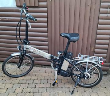Elektrische plooifiets merk Monty maat 18", prima  staat., Fietsen en Brommers, Fietsen | Vouwfietsen, Ophalen, Zo goed als nieuw