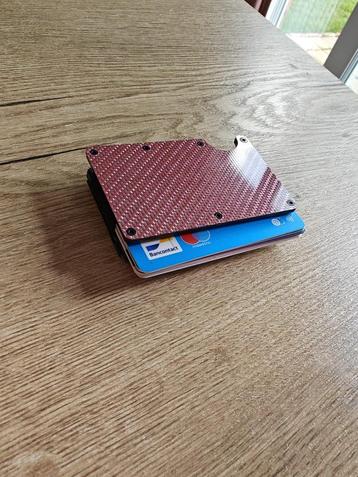  RFID-kaarthouder met geldclip – carbon roze beschikbaar voor biedingen