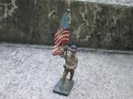 DURSO Amerikaanse soldaat met vlag nette staat, Verzamelen, Ophalen of Verzenden