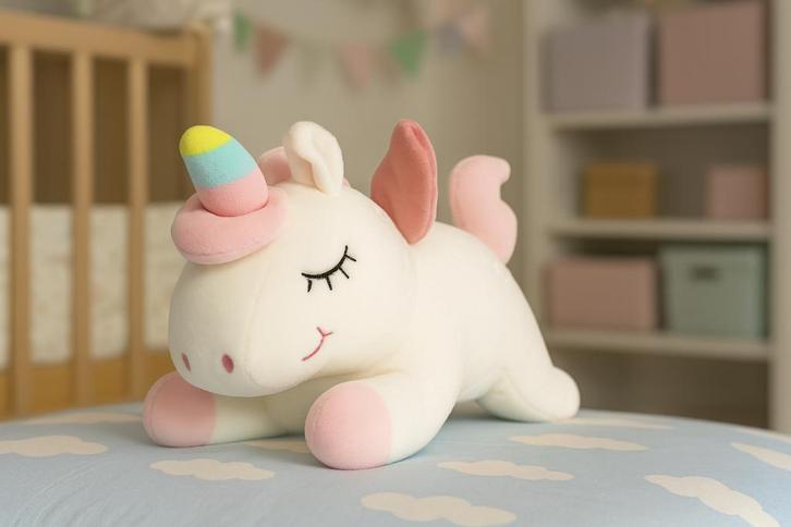 Witte eenhoorn knuffel, Kinderen en Baby's, Speelgoed | Knuffels en Pluche, Nieuw, Overige typen, Ophalen of Verzenden