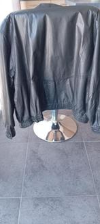 lederen jas, Kleding | Heren, Jassen | Winter, Ophalen, Zo goed als nieuw, Maat 52/54 (L), Zwart