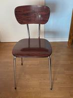 2 stoelen en twee Formica-krukken, Ophalen, Overige materialen, Twee, Bruin