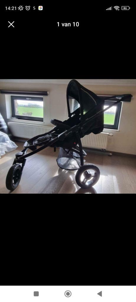 Quinny 3in1 wandelwagen, Kinderen en Baby's, Kinderwagens en Combinaties, Gebruikt, Combiwagen, Quinny, Luchtbanden, Met reiswieg
