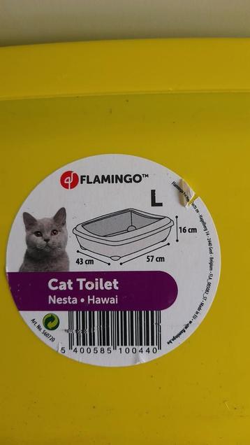 Toilette pour chat, FLAMINGO, grande, désinfectée, d'occasio, Enlèvement, Utilisé