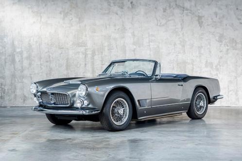 1964 Maserati Vignale, Autos, Maserati, Entreprise, Achat, Autres modèles, Intérieur cuir, Essence, Cabriolet, 2 portes, Argent ou Gris