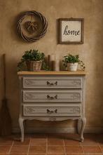 Mooi opgepimpte landelijk vintage ladenkast en ikea ladekast, Huis en Inrichting, Kasten | Ladekasten, Ophalen, 50 tot 100 cm