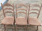 6 prachtge gepatineerde eetkamer stoelen, Antiek en Kunst, Ophalen