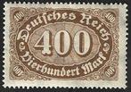 1 Postzegel Duitse Rijk 1922 Cijfer 400 in ovaal (I), Enlèvement ou Envoi, Autres périodes, Non oblitéré