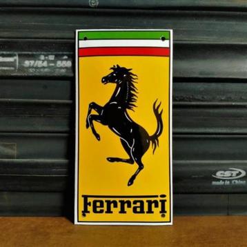 Emaille Schild FERRARI Reclamebord Vintage Plaque Italië 80s beschikbaar voor biedingen