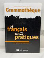 Grammothèque (Le français en fiches pratiques), Frans, Ophalen of Verzenden, BSO, De Boeck