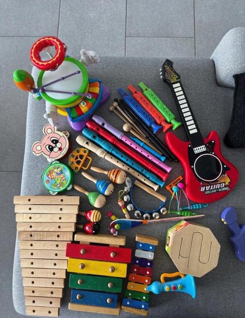 Muziekinstrumenten - hout en plastiek, Kinderen en Baby's, Speelgoed | Houten speelgoed, Gebruikt, Overige typen, Ophalen of Verzenden