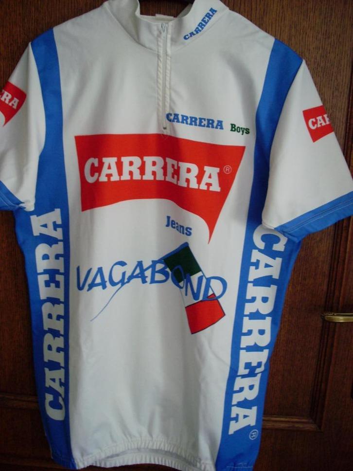 Authentieke retro wielershirt CARERAJeans + schoenovertrekke, Fietsen en Brommers, Fietsaccessoires | Fietskleding, Heren, Ophalen