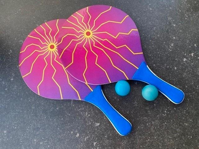 Beachball Set met 2 rackets en 2 balletjes – Nieuw!, Vakantie, Vakantie | Zon en Strand
