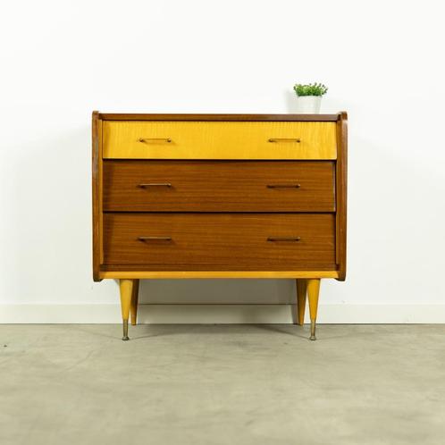 Prachtige vintage ladekast, Huis en Inrichting, Kasten | Ladekasten, Gebruikt, Overige houtsoorten, Ophalen of Verzenden