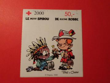 Sticker Belgische Rode Kruis - Le petit Spirou beschikbaar voor biedingen