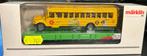 2177. Wagon plat chargé bus HO Märklin., Hobby & Loisirs créatifs, Comme neuf, Enlèvement ou Envoi, Wagon, Märklin
