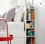 Brimnes bed IKEA 140 wit met hoofeinde opbergruimte, Huis en Inrichting, Slaapkamer | Bedden, Gebruikt, 140 cm, Wit, Ophalen