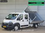 Opel Movano 140PK Driezijdige Kipper Dubbel Cabine Airco Cru, Auto's, Stof, Euro 6, 3000 kg, Bedrijf