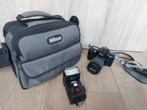 Nikon F65 + lens + flitser + fototas, Enlèvement, Utilisé, Reflex miroir, Nikon