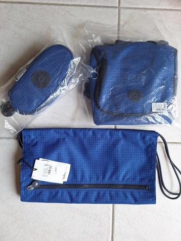 Plumier + sac repas + sac piscine Kipling Worker Blue, neuf beschikbaar voor biedingen