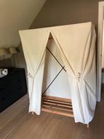 Habitat kleerkast. Pine wood frame  en linnen bekleding, Ophalen, 100 tot 150 cm, Zo goed als nieuw, Tijdloos en multi- inzetbaar: modern of landelijk.