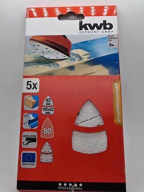 KWB Schuurschijf wit met klittenbandhechting 5S, Doe-het-zelf en Bouw, Gereedschapskisten, Nieuw, Ophalen of Verzenden